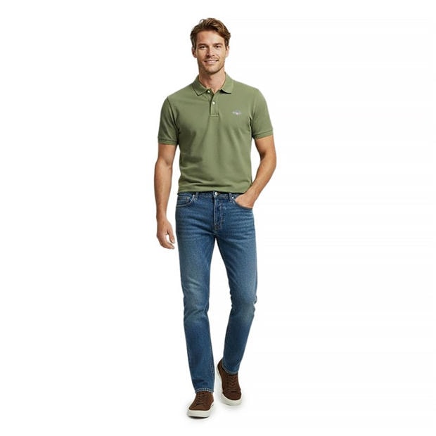 Herb Green 379 - Gant - Shield Pique Polo Shirt