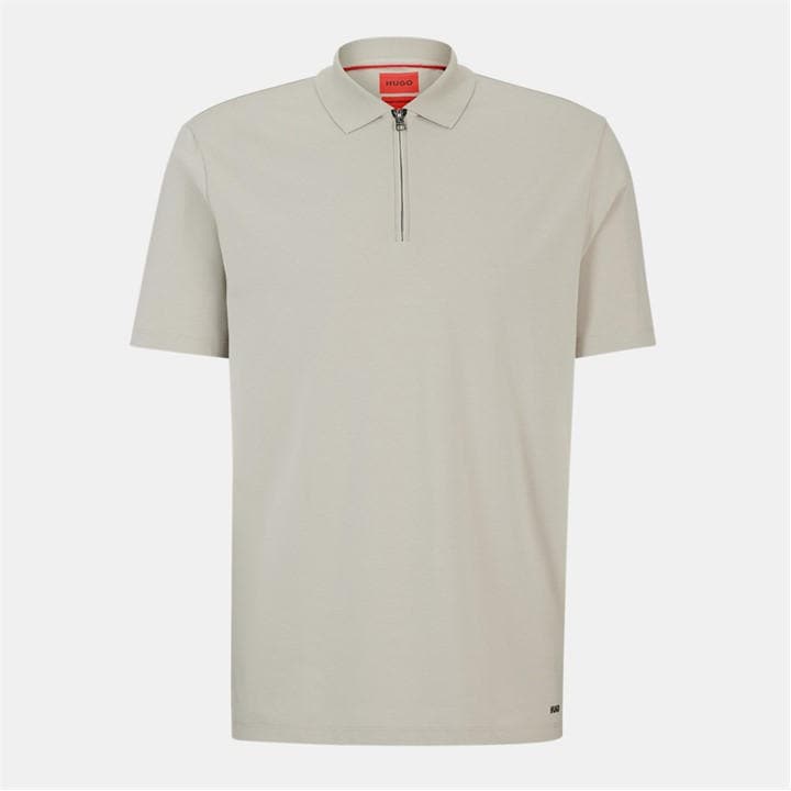 Hugo Men' Beige Short Sleeve Polo Shirt in Size S, Sports Direct