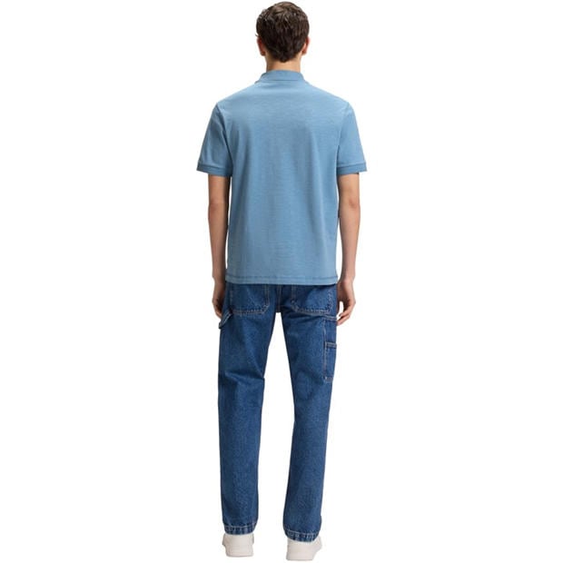 Open Blue - Boss - Men's Pe Linenlogo Short Sleeve Polo Shirt