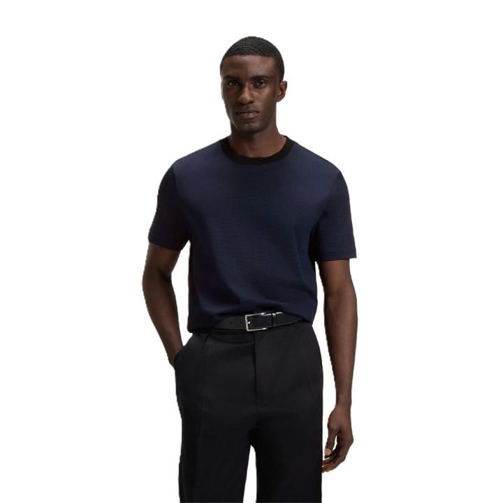 Boss Men's Blue C Thompson Short Sleeve Polo Shirt in Size 2XL, Sports Direct