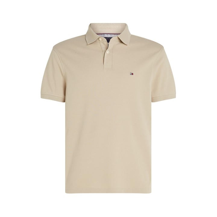 Tommy Hilfiger Men's Beige Core 1985 Polo Shirt in Size M, Sports Direct