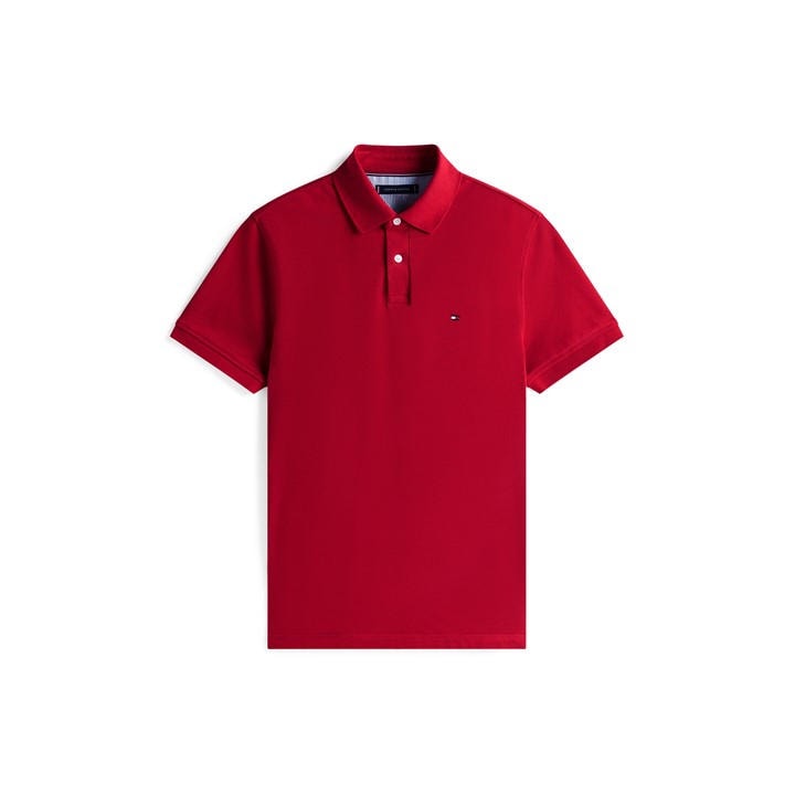 Tommy Hilfiger Men' Red Core 1985 Polo Shirt in Size S, Sports Direct