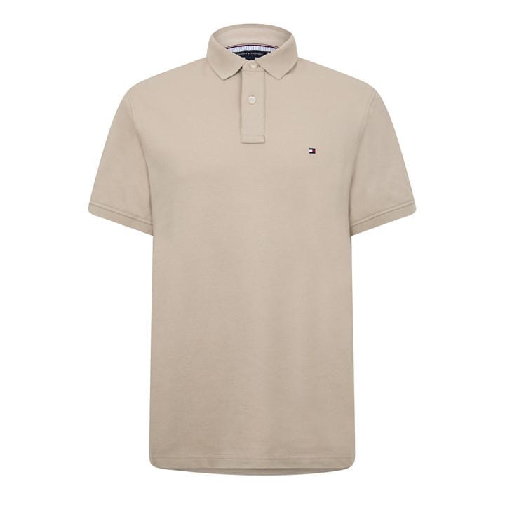 Tommy Hilfiger Men's Beige Core 1985 Polo Shirt in Size L, Sports Direct