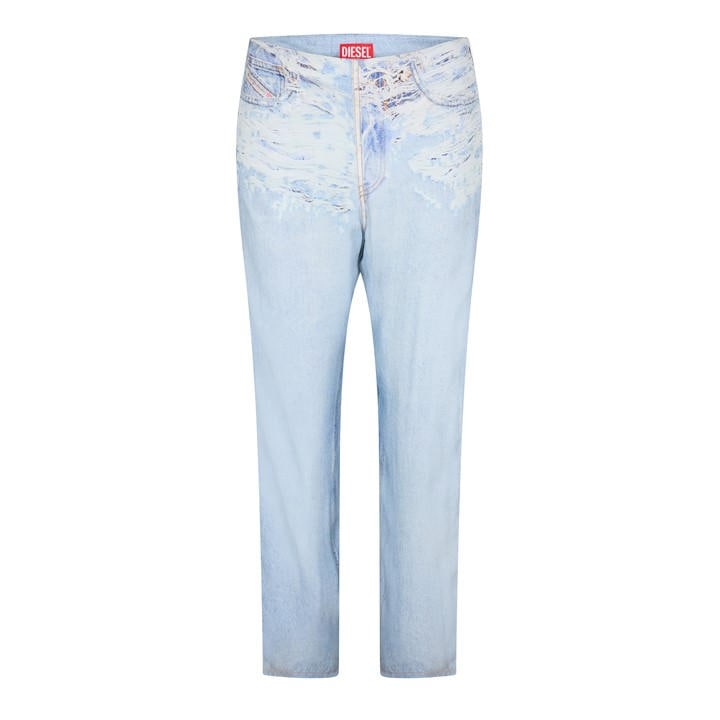 Diesel Women's Blue Sarky Pntlni Straight Leg Trouser in Size 8, Sports Direct