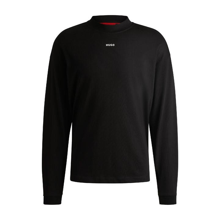 Hugo Men's Black Daposo Long Sleeve Polo Shirt in Size 2XL, Sports Direct