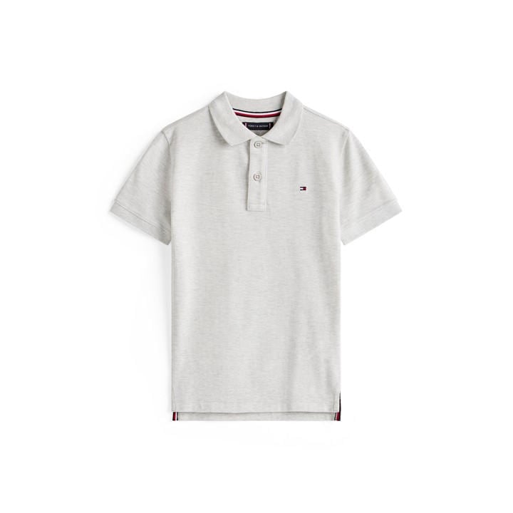 Tommy Hilfiger Boys Grey Polo in Size 8 - 9 Years, Sports Direct