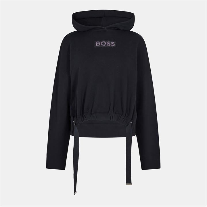 Boss Women's Black Short Sleeve Polo Shirt in Size 14, Sports Direct