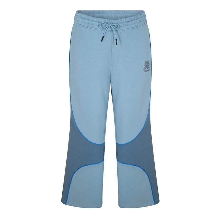 Boss Men's Blue Dinodie Rb Closed Hem Woven Tracksuit Joggers in Size XS, Sports Direct