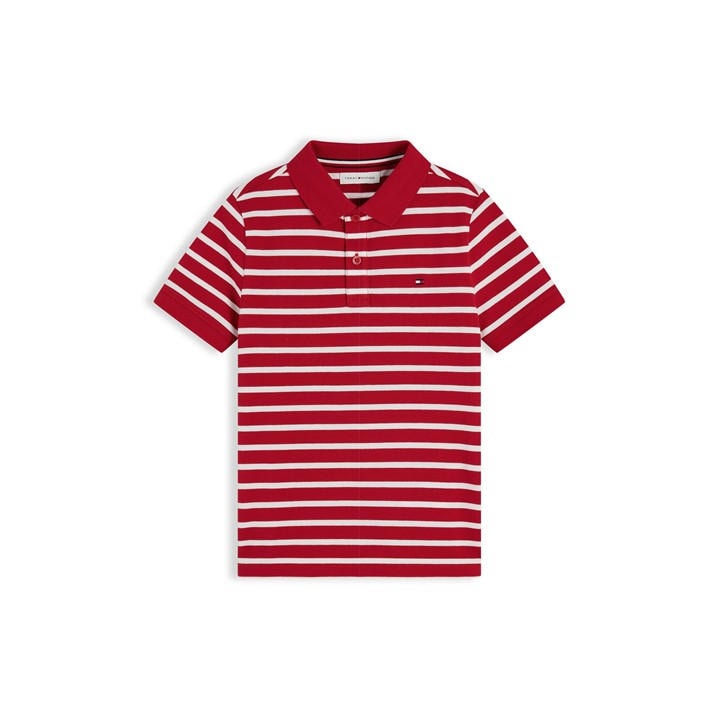 Tommy Hilfiger Boys Red Kids' Short Sleeve Polo Shirt in Size 14 - 16 Years, Sports Direct