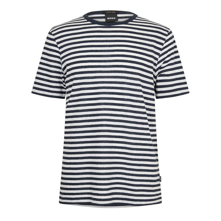 Boss Men's Blue Phillipson Short Sleeve T-Shirt in Size 2XL, Sports Direct