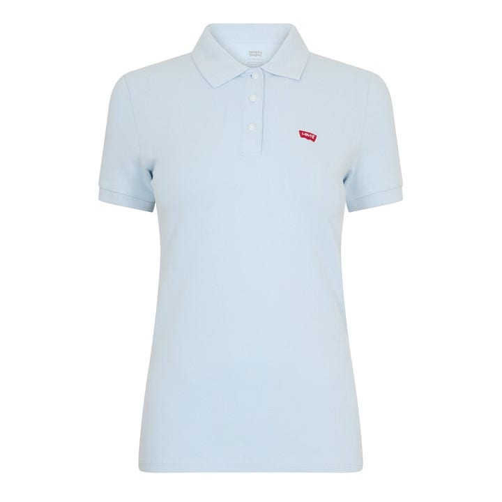 Levis Women's Blue Hm Short Sleeve Polo Shirt in Size 8, Sports Direct