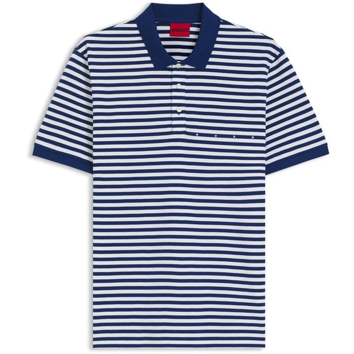 Hugo Men's Blue Short Sleeve Polo Shirt in Size L, Sports Direct