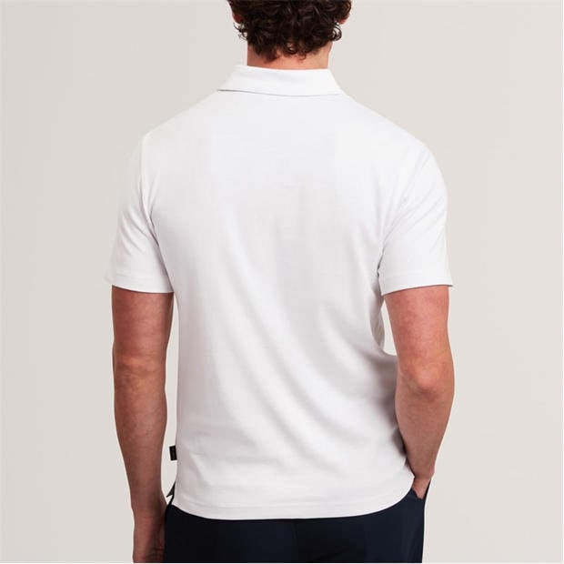 White - Ted Baker - Mens Short Sleeve Polo Shirt