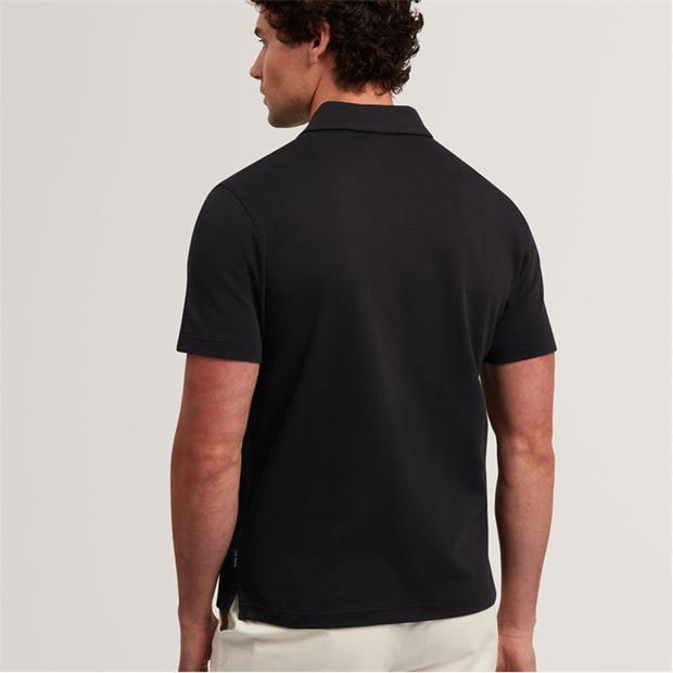 Black - Ted Baker - Mens Short Sleeve Polo Shirt