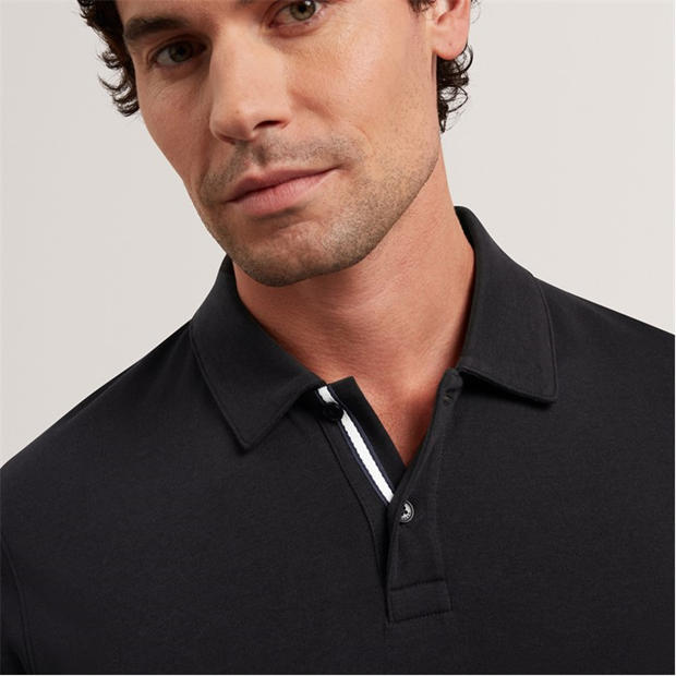 Black - Ted Baker - Mens Short Sleeve Polo Shirt