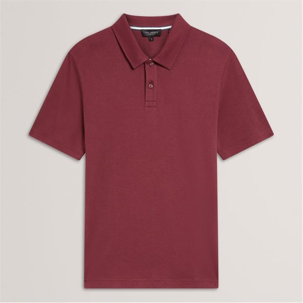 Wine - Ted Baker - Mens Short Sleeve Polo Shirt