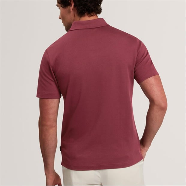 Wine - Ted Baker - Mens Short Sleeve Polo Shirt