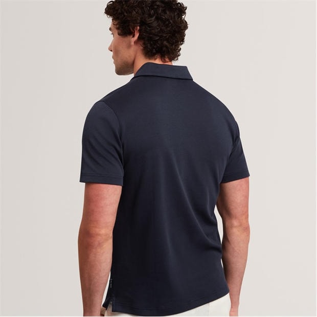 Navy - Ted Baker - Mens Short Sleeve Polo Shirt