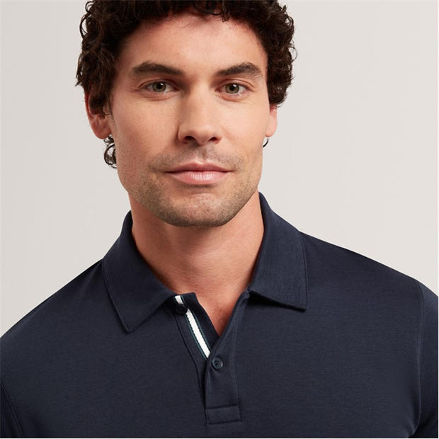 Navy - Ted Baker - Mens Short Sleeve Polo Shirt