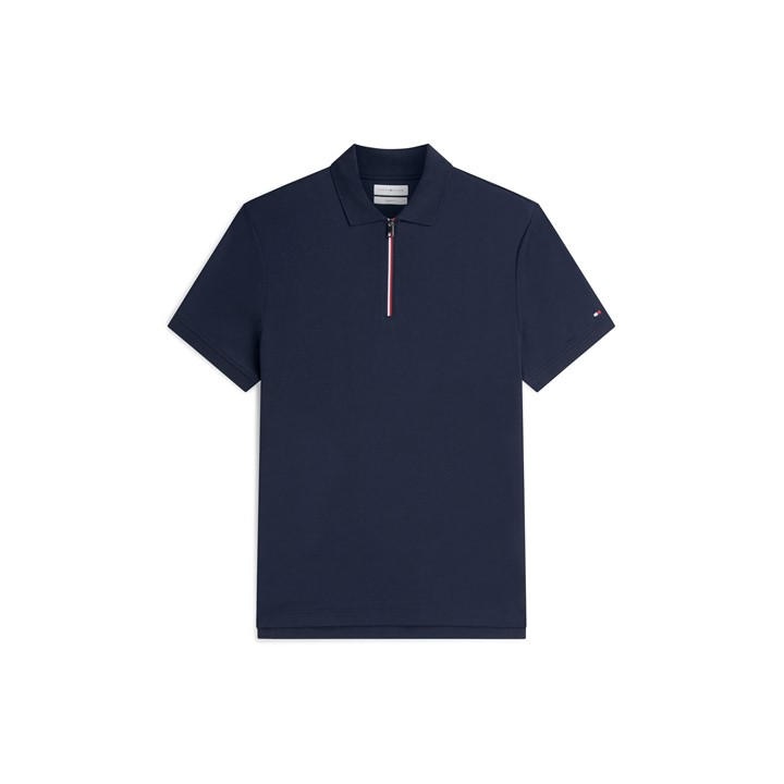 Tommy Hilfiger Men's Blue Short Sleeve Polo Shirt in Size M, Sports Direct