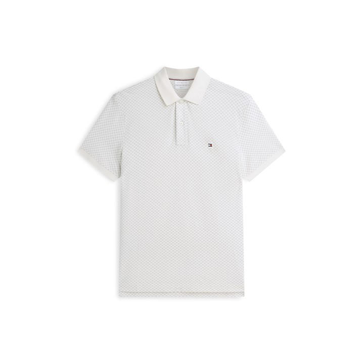 Tommy Hilfiger Men's Cream Short Sleeve Polo Shirt in Size L, Sports Direct