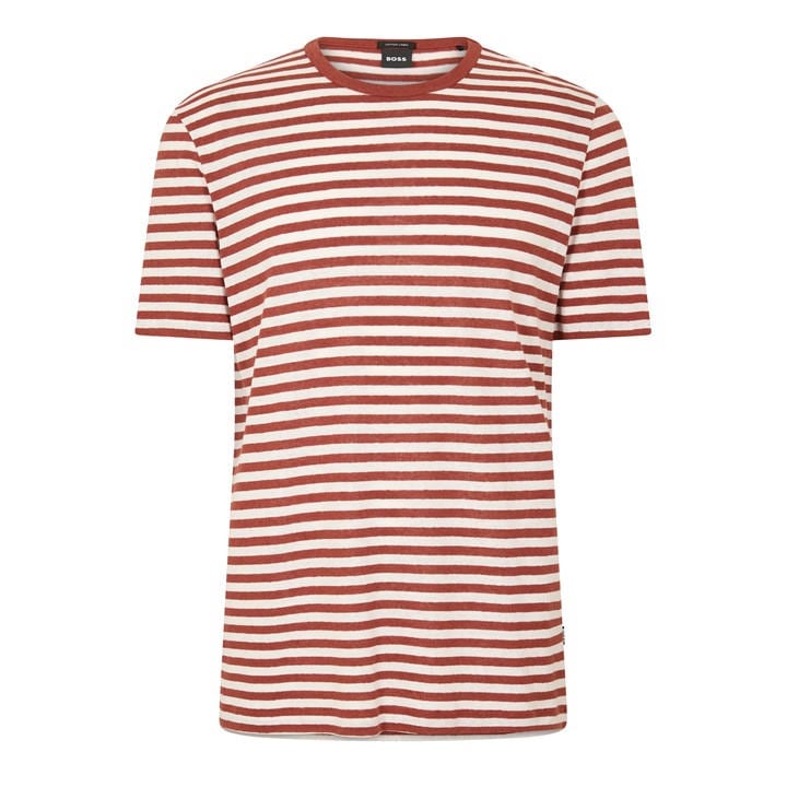 Boss Men's Brown Tiburt Short Sleeve T-Shirt in Size M, Sports Direct