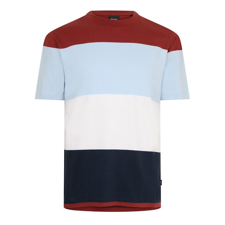 Boss Men's Blue Tiburt Short Sleeve T-Shirt in Size M, Sports Direct
