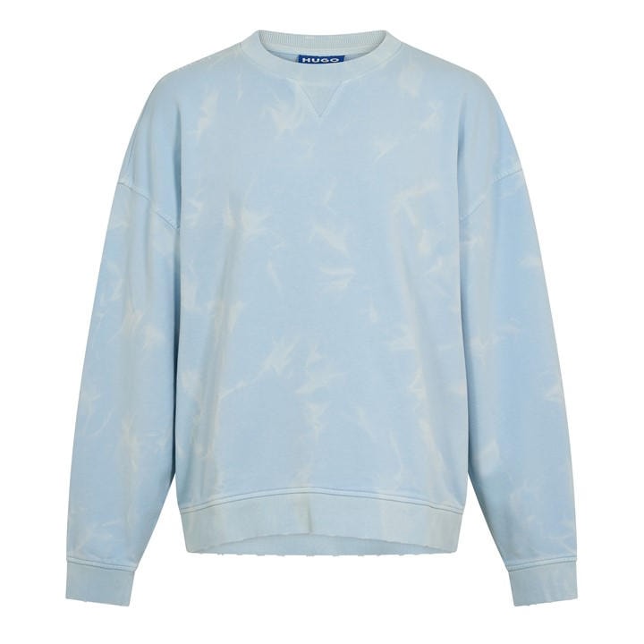 Hugo Men's Blue Nustroyos Short Sleeve Crew Sweatshirt in Size XL, Sports Direct