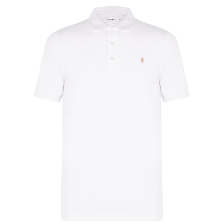Farah Men's White Short Sleeve Polo Shirt in Size 2XL, Sports Direct