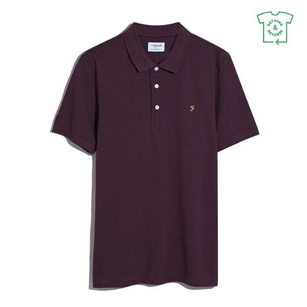 Бордо 507 - Farah - Short Sleeve Polo Shirt