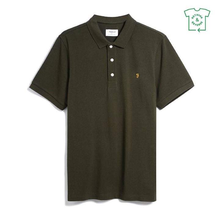 Farah Men's Green Short Sleeve Polo Shirt in Size XL, Sports Direct
