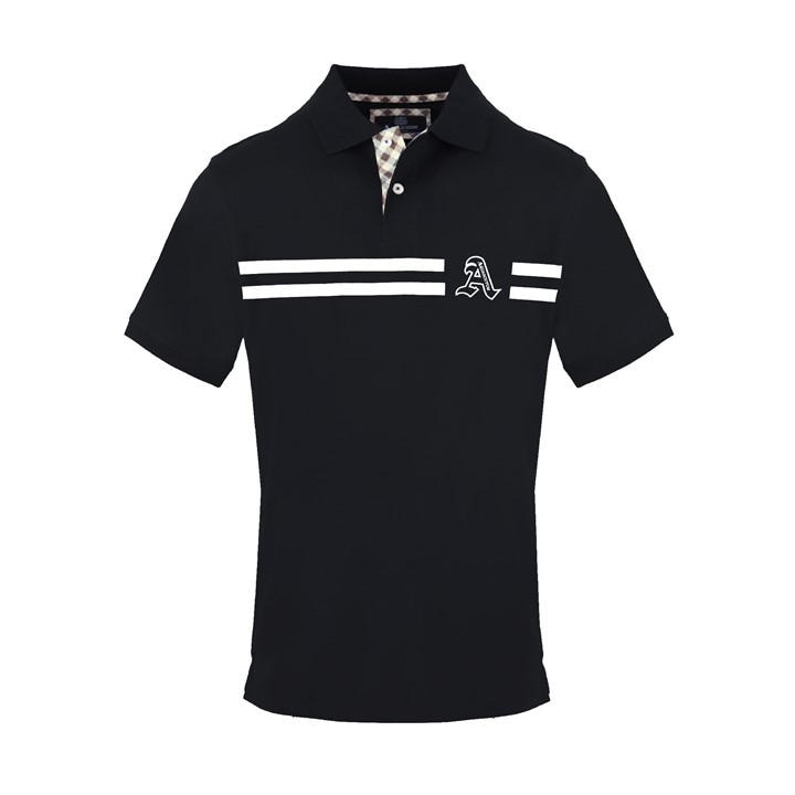 Aquascutum Men's Black Polo Short Sleeve Polo Shirt in Size XL, Sports Direct