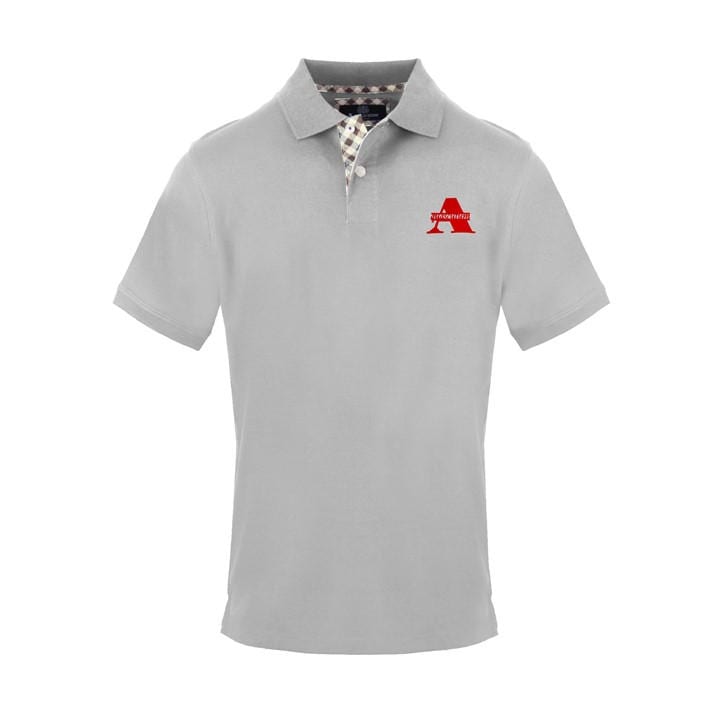 Aquascutum Men's Grey Polo Short Sleeve Polo Shirt in Size M, Sports Direct
