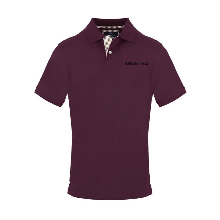 Aquascutum Men' Red Polo Short Sleeve Polo Shirt in Size S, Sports Direct