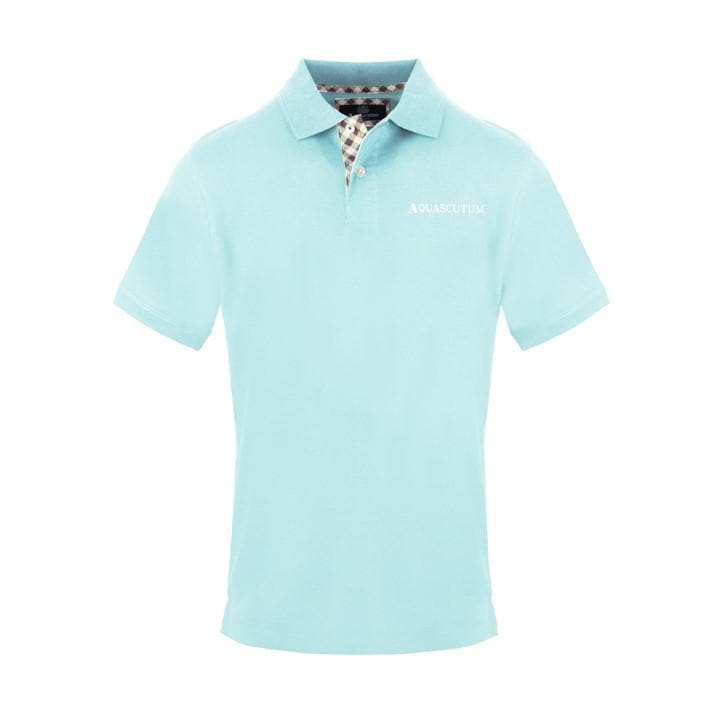 Aquascutum Men' Blue Polo Short Sleeve Polo Shirt in Size S, Sports Direct