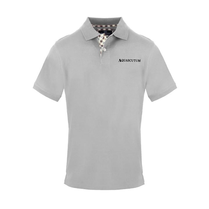 Aquascutum Men's Grey Polo Short Sleeve Polo Shirt in Size M, Sports Direct