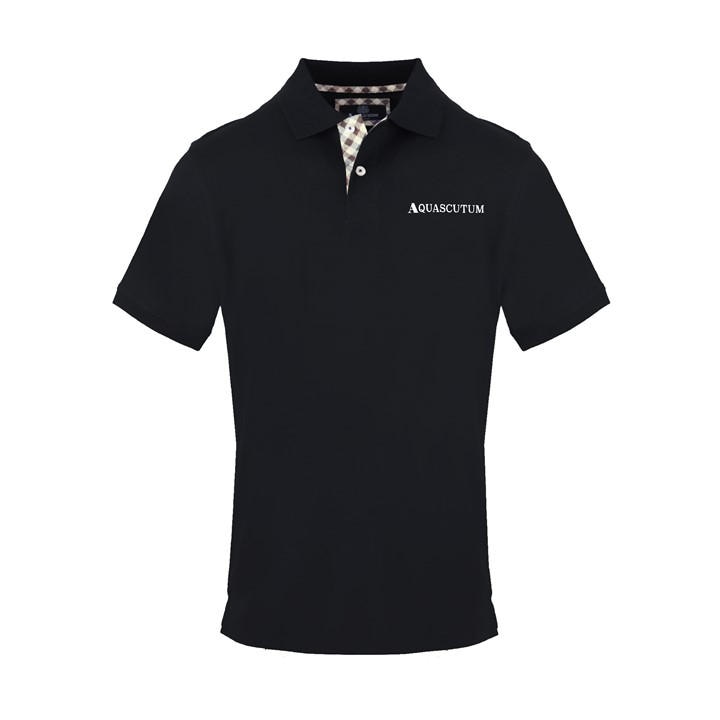 Aquascutum Men's Black Polo Short Sleeve Polo Shirt in Size XL, Sports Direct