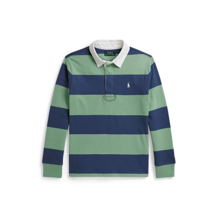 Polo Ralph Lauren Boys  Kids' Ls Rugby Polo Long Sleeve Shirt, Sports Direct