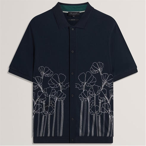 Ted Baker - Men's SS Floral Short Sleeve Polo Shirt