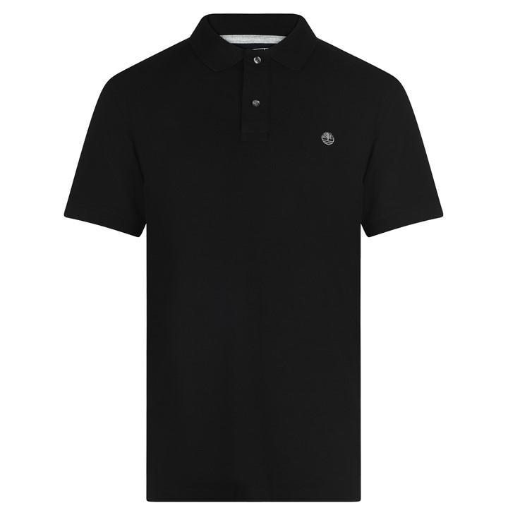 Timberland Men's Black Miller Short Sleeve Polo Shirt in Size 2XL, Sports Direct