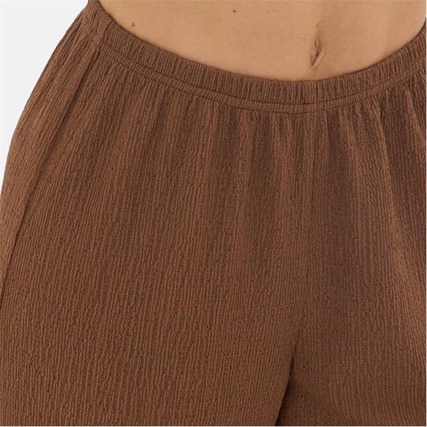 brown - I Saw It First - Textured Wide Leg Trouser