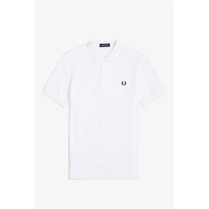 Fred Perry Men's White Plain Polo Shirt in Size 2XL, Sports Direct