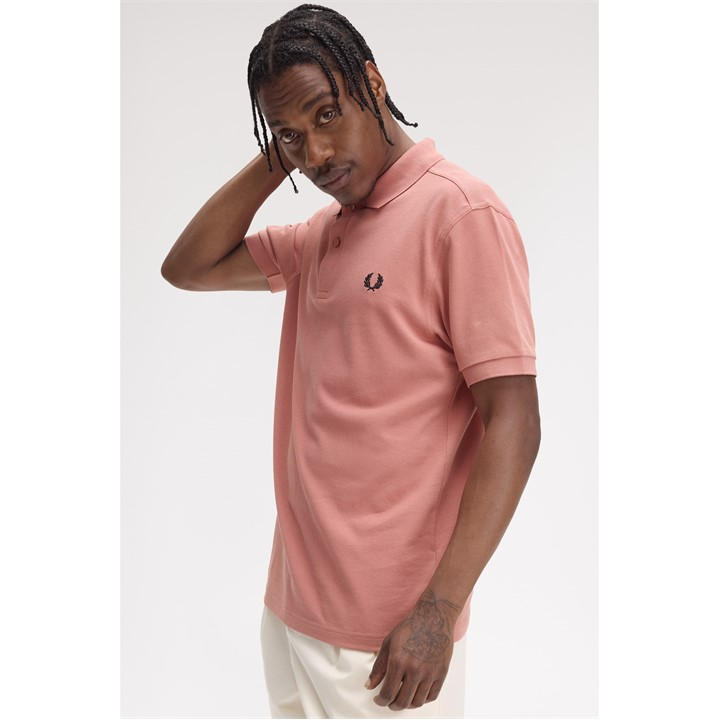 Fred Perry Men's Pink Plain Polo Shirt in Size M, Sports Direct