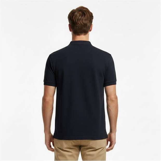 True Navy 412 - Farah - Men's Emerson Short Sleeve Polo Shirt