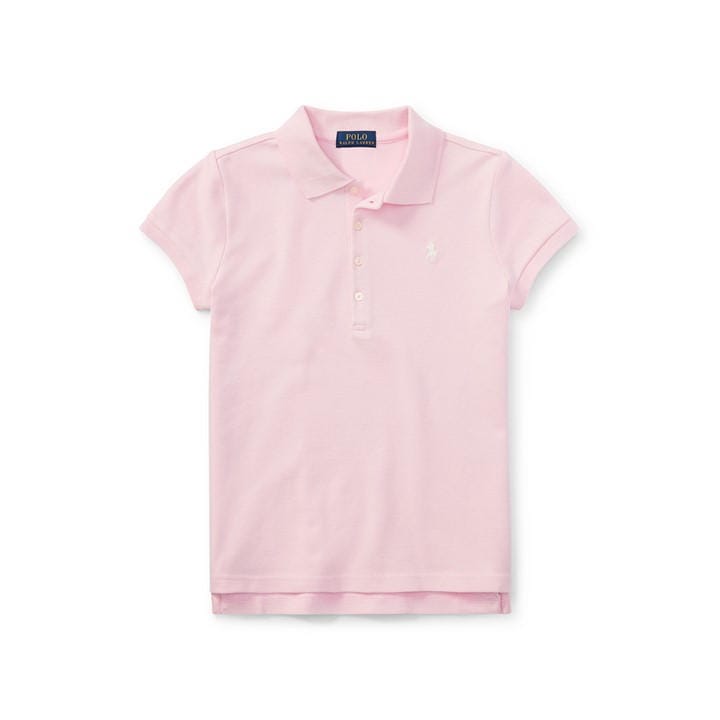 Polo Ralph Lauren Girls Pink Kids' Short Sleeve Polo Shirt in Size 14 - 16 Years, Sports Direct