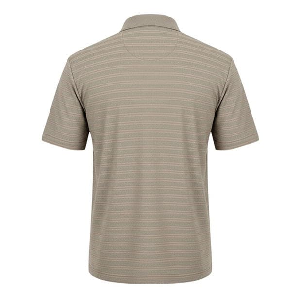 Brown/Grey - Brave Soul - Men's Trophy Polo Neck Short Sleeve Shirt