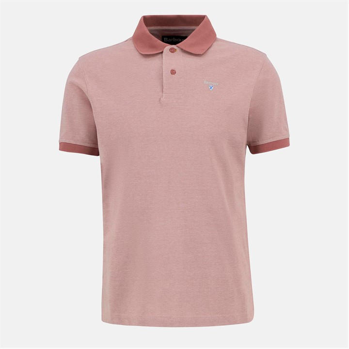 Barbour Men' Pink Sports Polo Mix Shirt in Size S, Sports Direct
