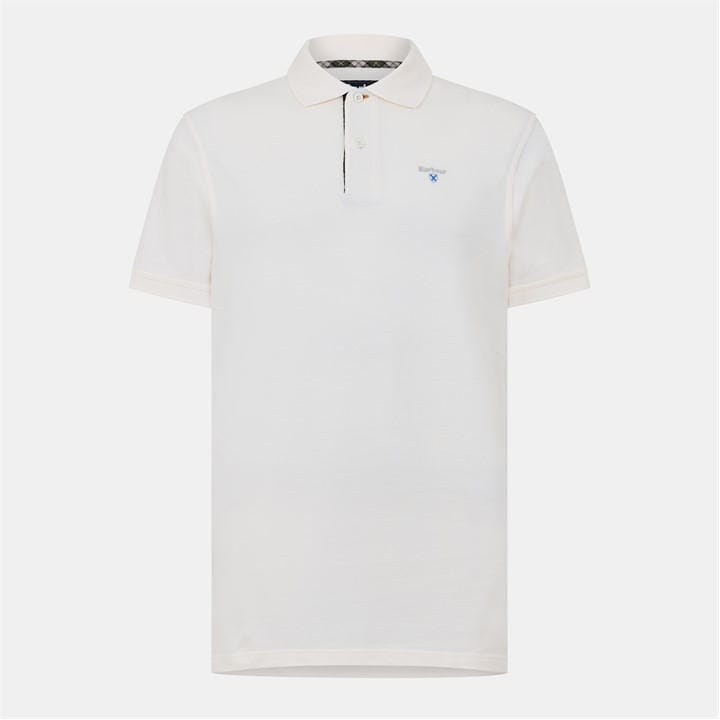 Barbour Men's Cream Sports Polo Mix Shirt in Size M, Sports Direct