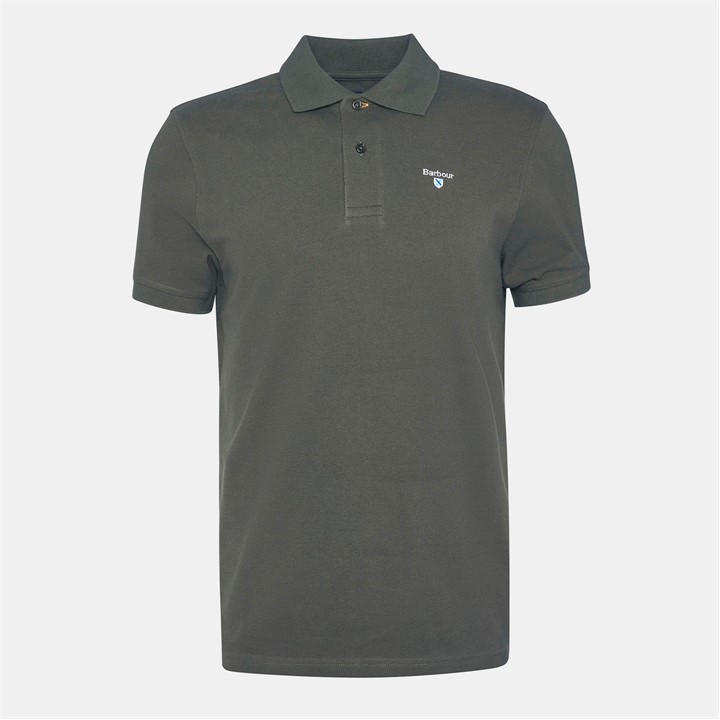 Barbour Men' Green Sports Polo Shirt in Size S, Sports Direct