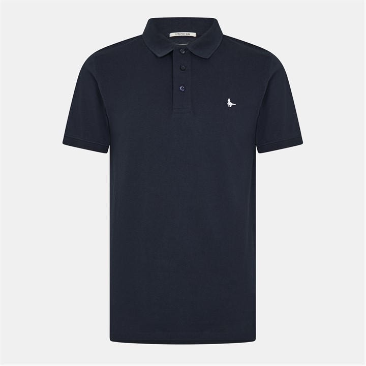 Jack Wills Men's Blue Eaton Stretch Polo Extra Large